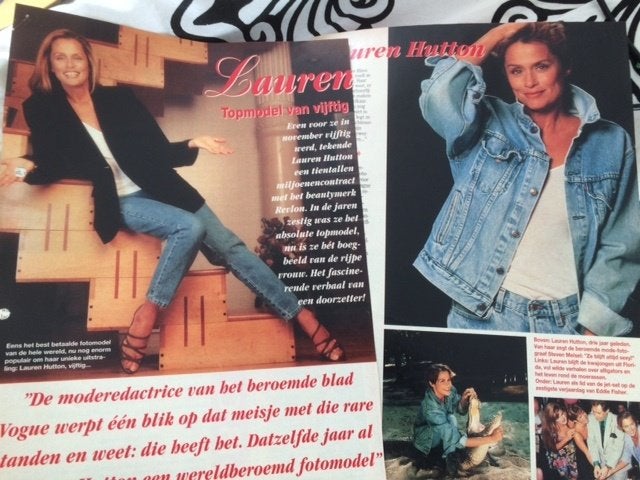 artikel van Lauren Hutton uit de libelle, Ophalen of Verzenden, Zo goed als nieuw, Boek, Tijdschrift of Artikel