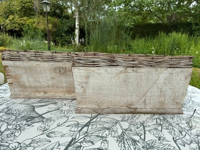 bloembakken, Tuin en Terras, Ophalen, Rond, Hout, Minder dan 30 cm