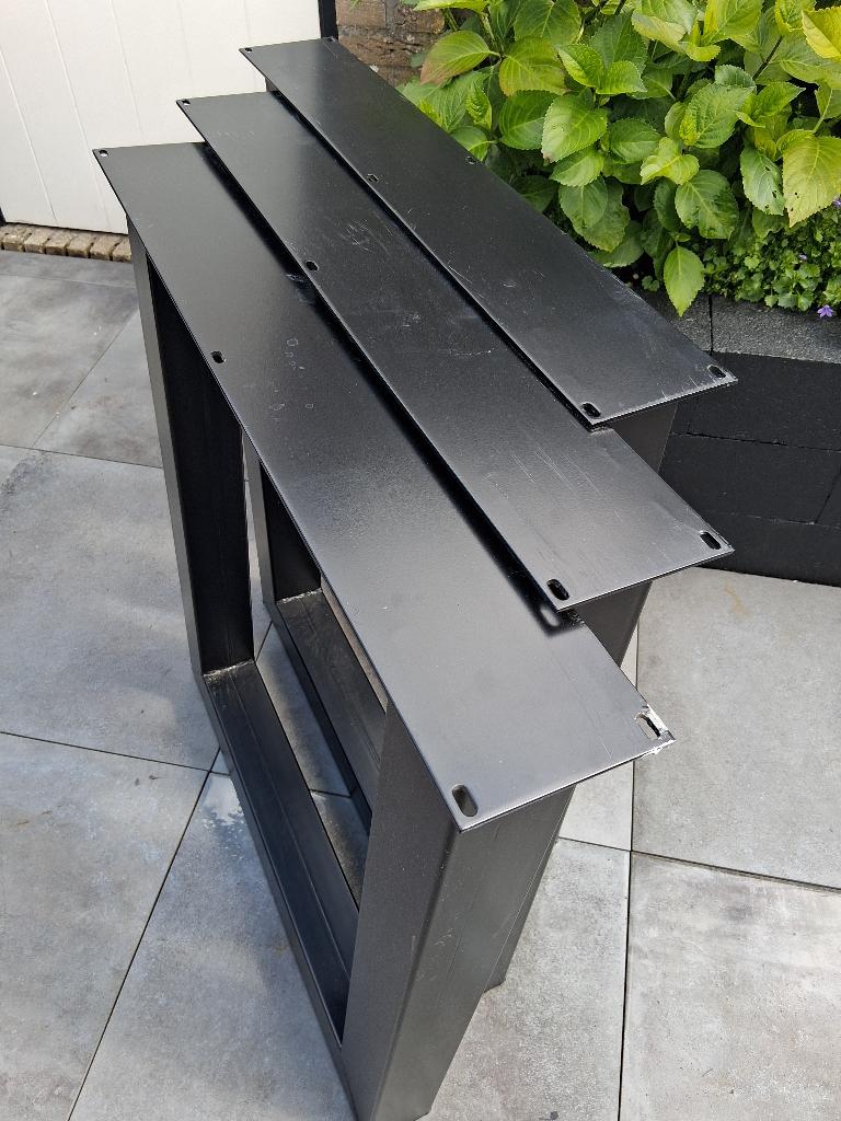 Stalen tafelpoot, Ophalen, Tafelpoot, 50 tot 100 cm, Vierkant
