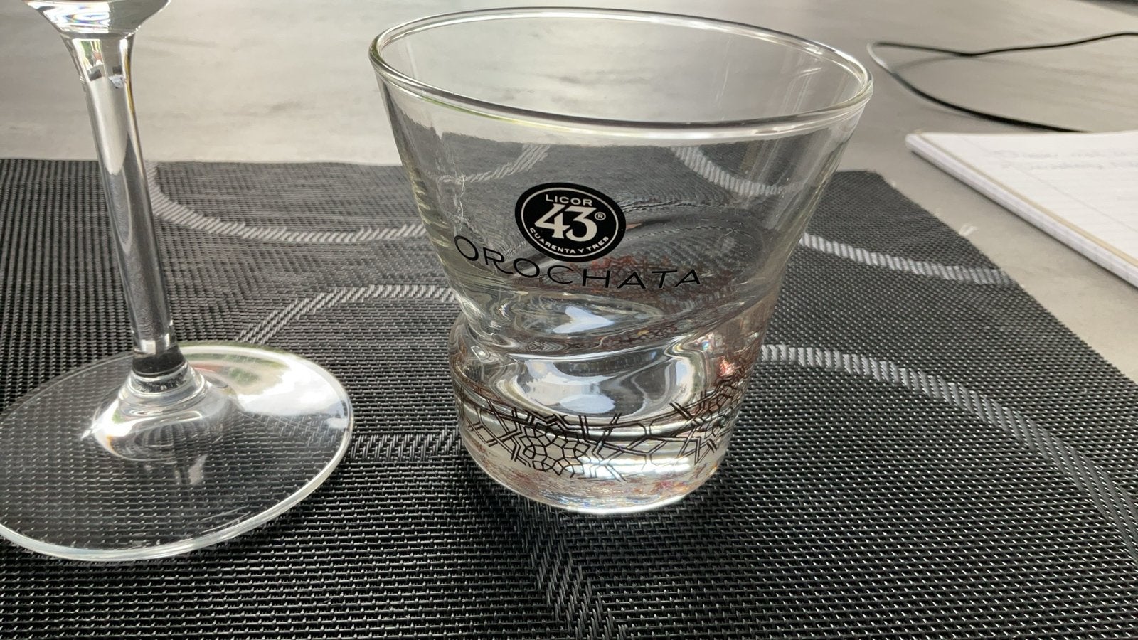 Licor 43 glazen set: wijnglas en borrelglas, Ophalen of Verzenden, Zo goed als nieuw, Overige merken, Glas