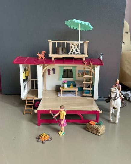 Schleich caravan, Ophalen of Verzenden, Nieuw, Poppenhuis