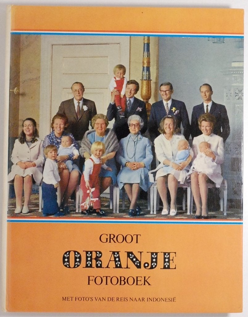Groot Oranje Fotoboek 1971 Vintage Boek Koninklijke Familie