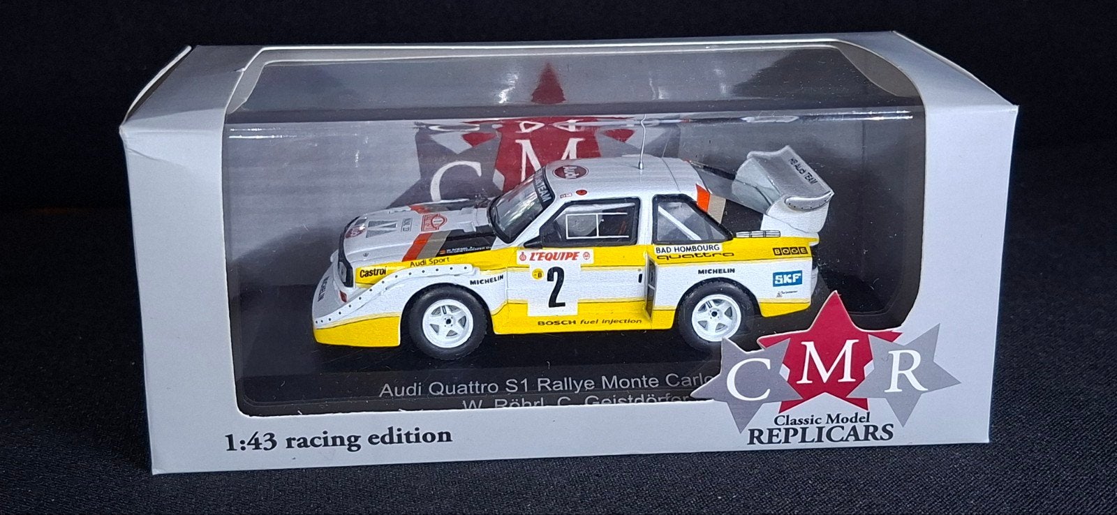 CMR Audi Quattro S1 Rallye Monte Carlo 1:43, Ophalen of Verzenden, Nieuw, Auto, Overige merken