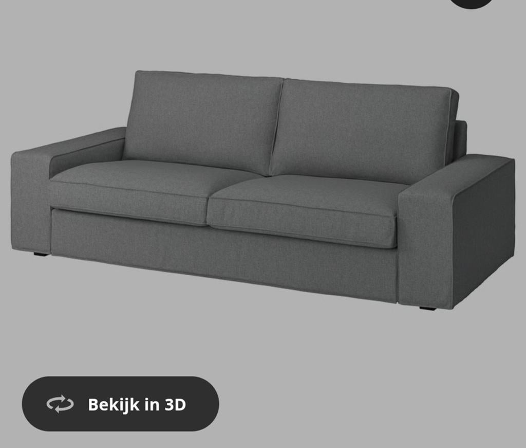 Gratis af te halen. Ikea kivik bank, Huis en Inrichting, Ophalen, Zo goed als nieuw, Tweepersoons, Grijs