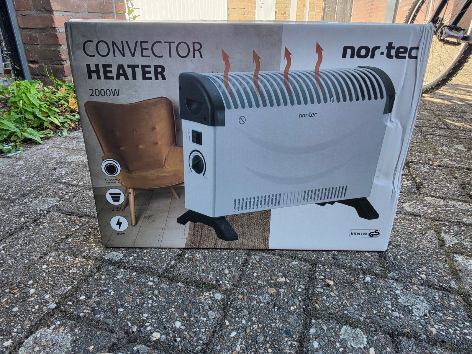 Nor-Tec convectorkachel 2000W – zo goed als nieuw, Ophalen, Zo goed als nieuw, Elektrisch, Overige soorten