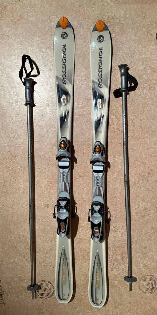 Rossignol Saphir Ski's + Atomic Stokken, Ophalen, 140 tot 160 cm, Zo goed als nieuw, Atomic