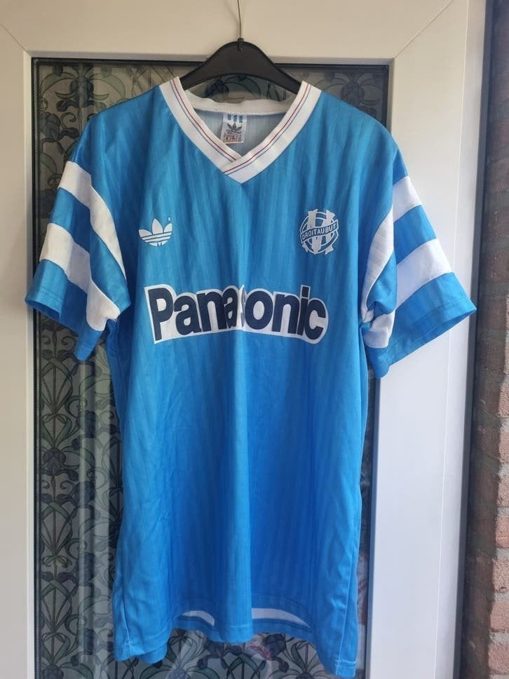 Adidas.Olympique Marseille shirt. 1990/91 XL (Away), Blauw, Maat 56/58 (XL), Ophalen of Verzenden, Zo goed als nieuw