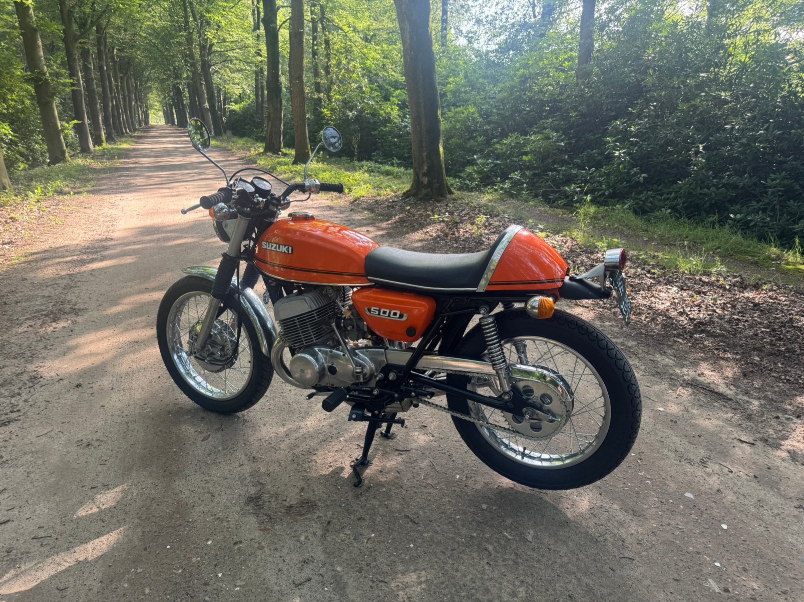 Suzuki T500 J 1972 matching numbers, Minimaal motorrijbewijs A2, 500 cc
