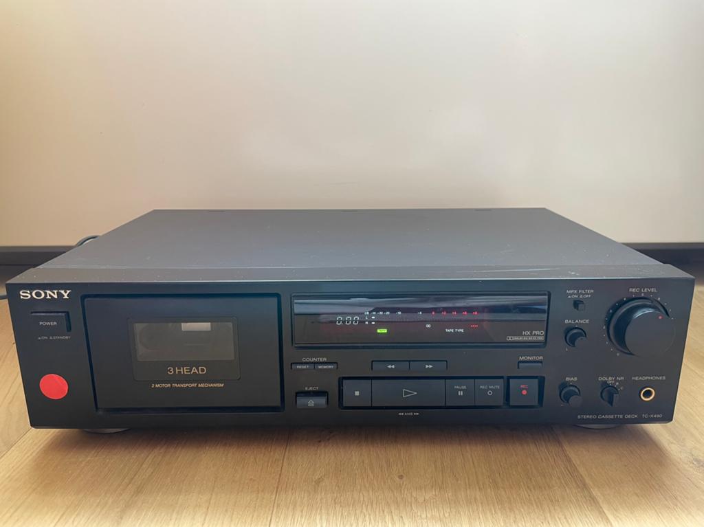 Sony TC-K490 cassette deck, Ophalen, Enkel, Sony, Tiptoetsen