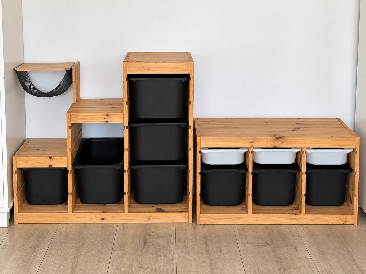 2x IKEA TROFAST opbergcombinatie grenen met bakken, Ophalen, Gebruikt, Kast