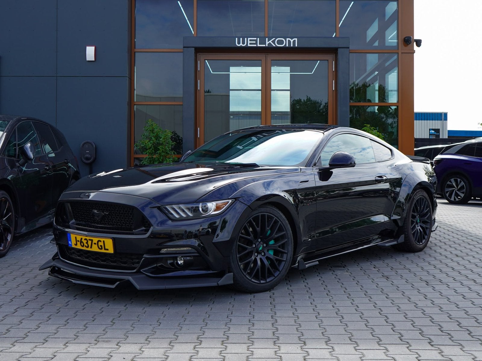 Ford Mustang 5.0 GT PREMIUM | WIDEBODY | CARBON | EU | BORLA, Auto's, Automaat, Achterwielaandrijving, Zwart, Leder