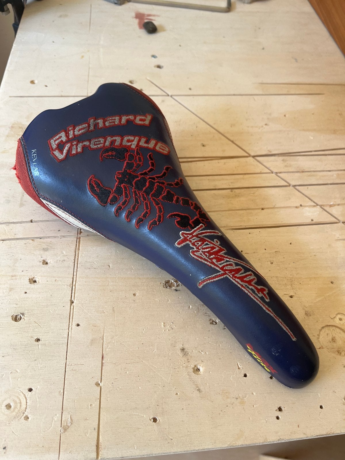 Selle Italia Max Flite Richard Virenque zadel, Gebruikt, Leer, Ophalen of Verzenden, Zadel
