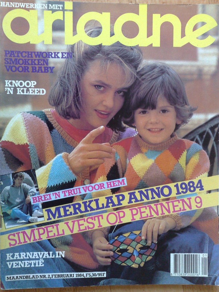 8 x Ariadne uit jaargang 1984, Verzenden, Zo goed als nieuw, Breien of Haken, Patroon of Boek