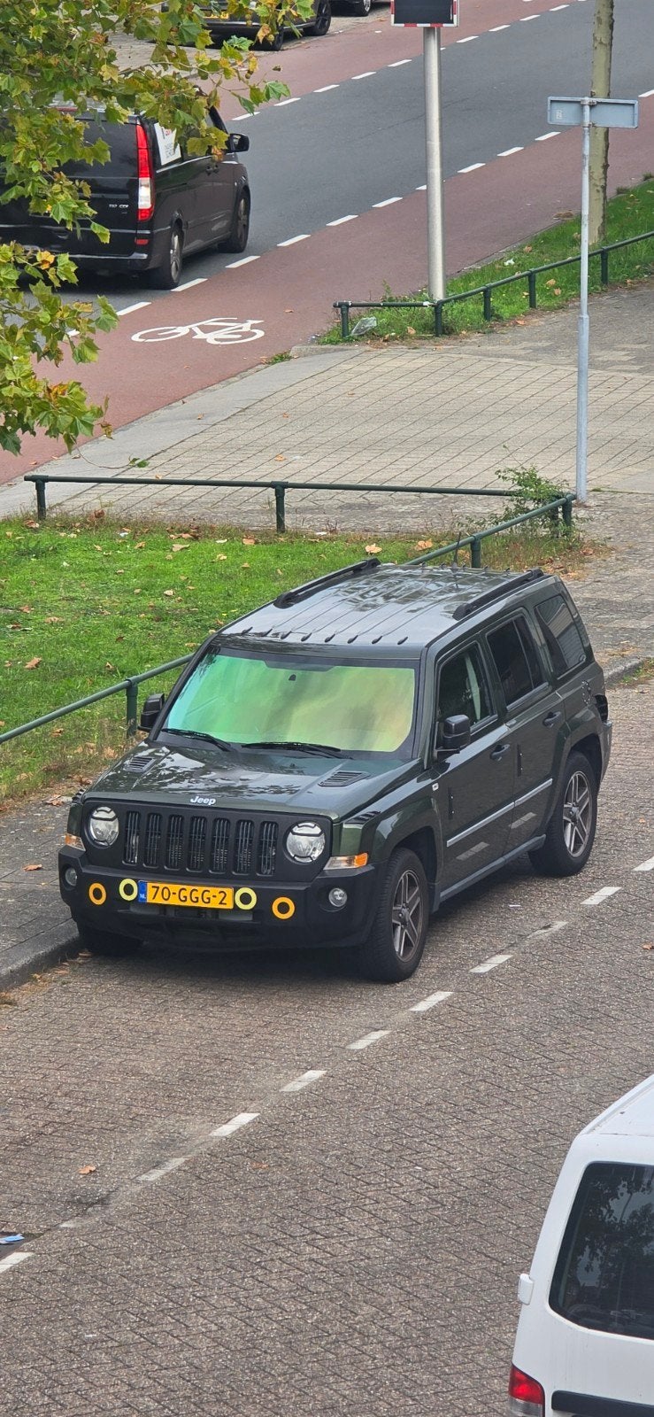 Jeep Patriot 2.4 CVT 2008 Groen moet snet weg !!, Auto's, Automaat, 450 kg, Beige, 4 cilinders