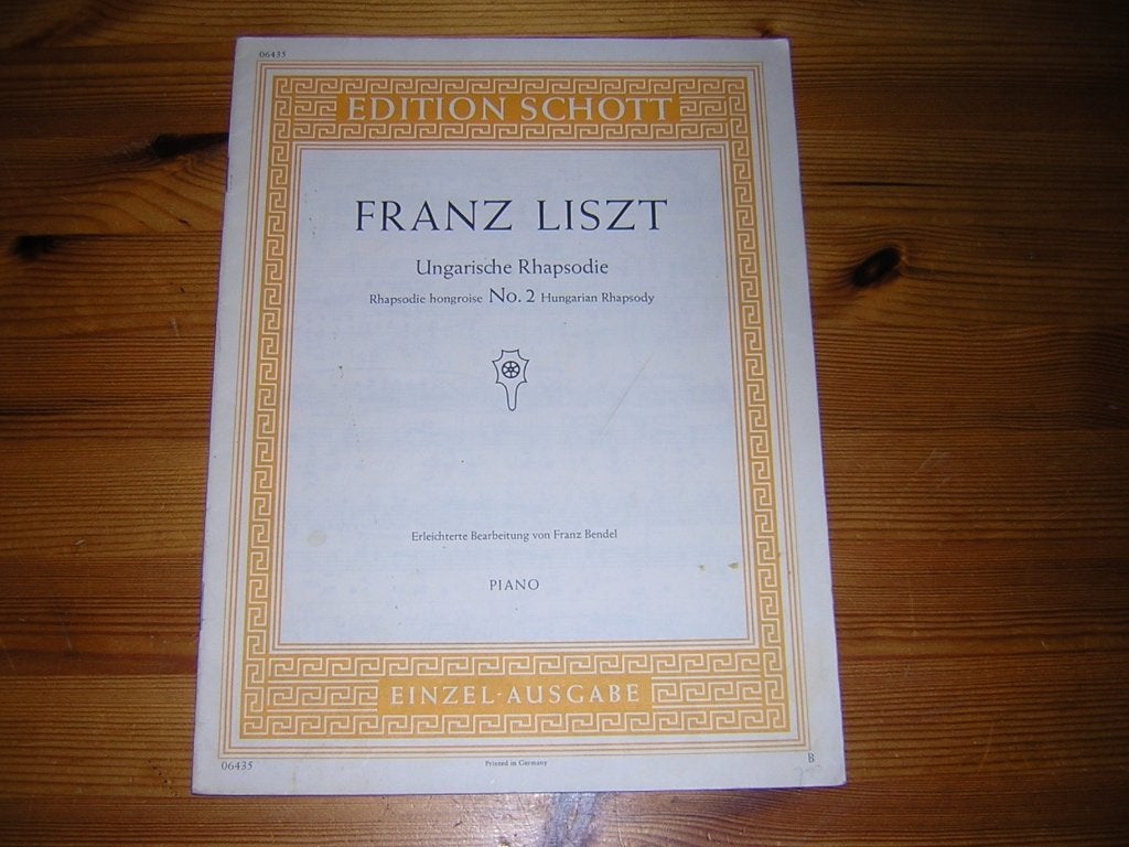 Liszt - rhapsodie hongroise 2 / ungarische rhapsodie 2, Gebruikt, Ophalen of Verzenden, Artiest of Componist, Accordeon