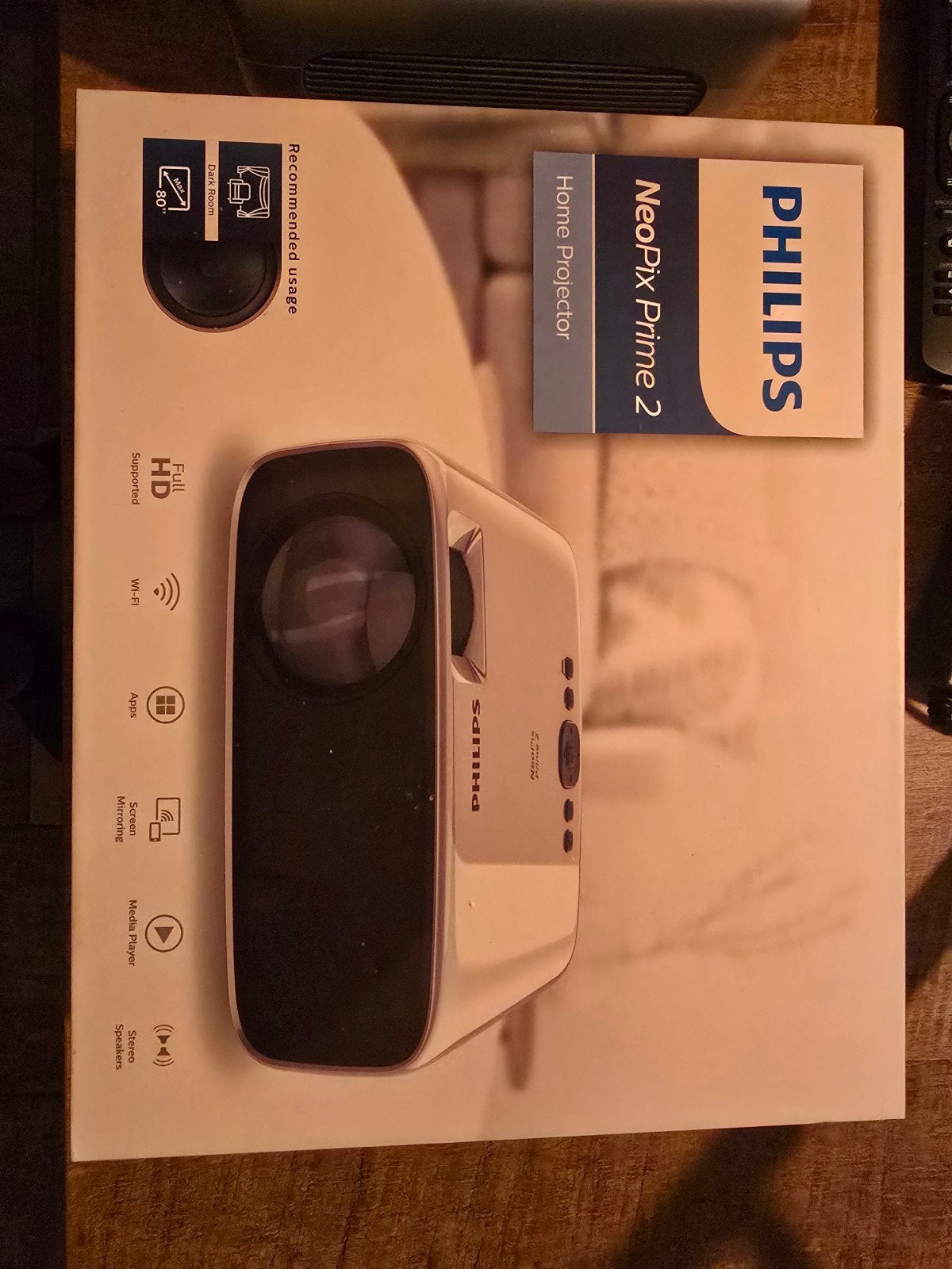 Philips NeoPix Prime 2 Beamer met Bespect Statief, Audio, Tv en Foto, Ophalen, Philips, LED, Zo goed als nieuw