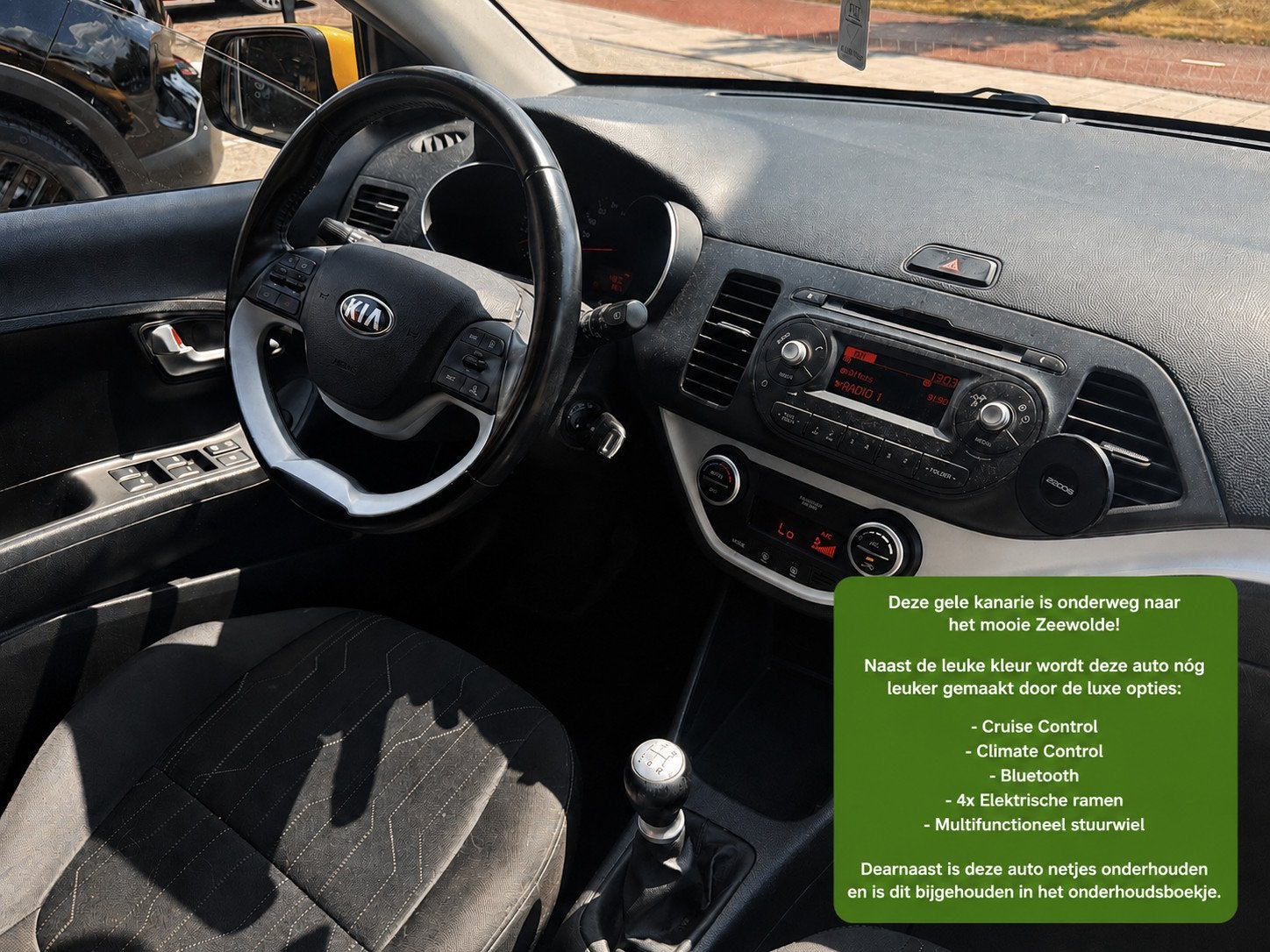 Kia Picanto 1.0 CVVT DynamicLine | Cruise Control | 100% Ond, Auto's, Voorwielaandrijving, Euro 5, Gebruikt, Handgeschakeld