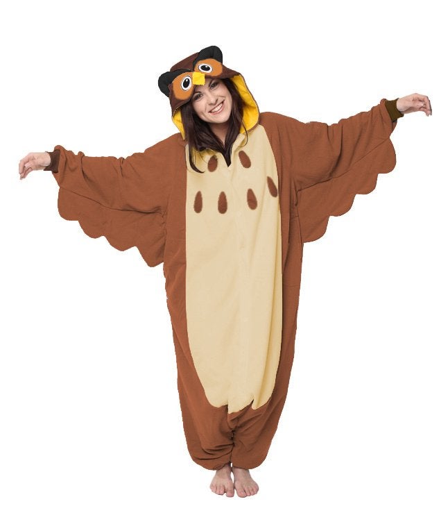 Bruine Uil 152-158 Onesie Verkleedpak Carnavalpak *defect, Ophalen of Verzenden, Nieuw, 146 t/m 152, Jongen of Meisje