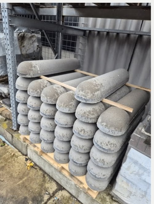 Gezocht stootband 100x20x12 rond grijs, Ophalen, Gebruikt, Beton, Overige typen