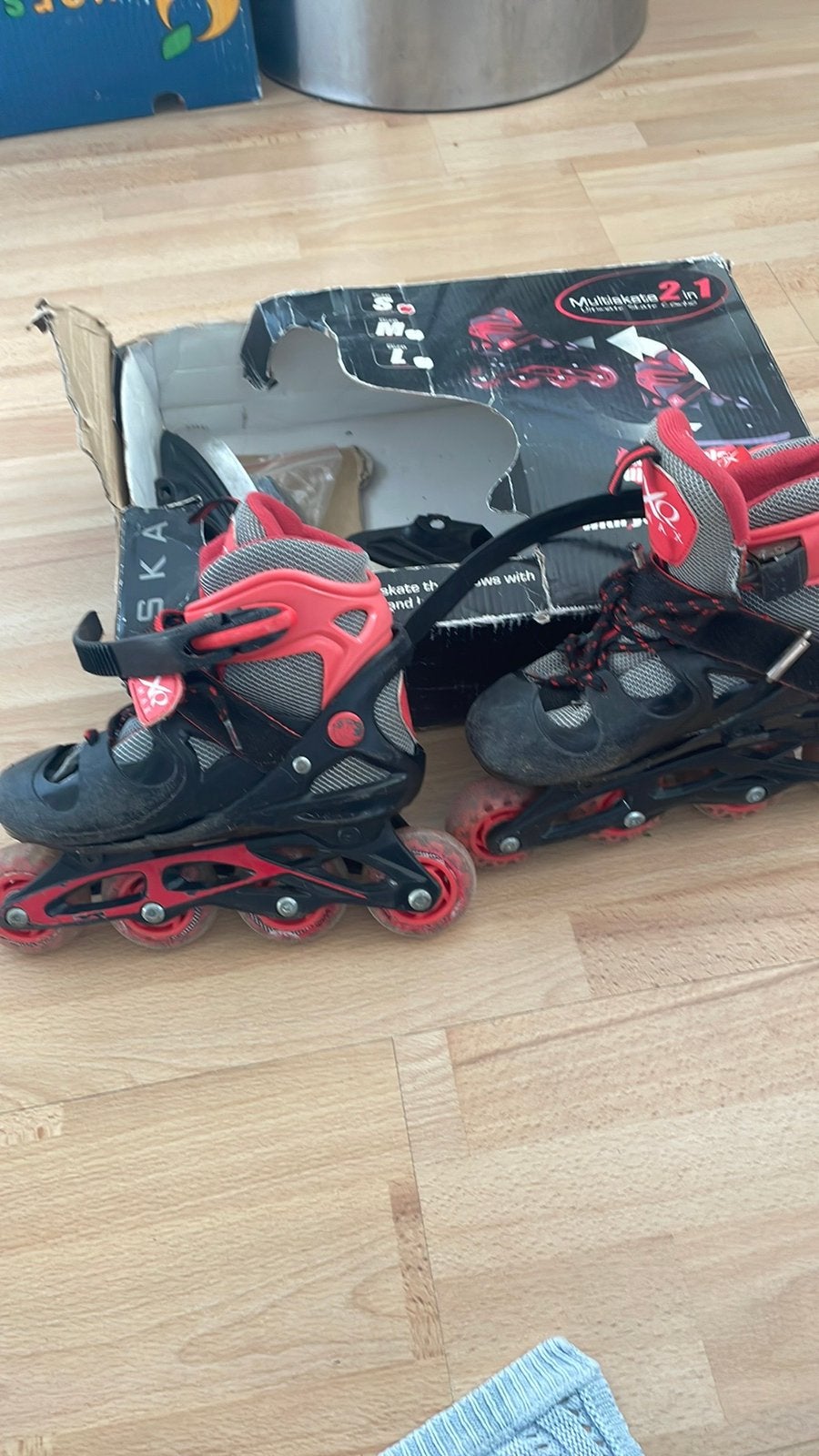 Skeelers en schaatsen in 1 verstelbaar XQmax 28-32, Ophalen of Verzenden, Verstelbaar, Gebruikt