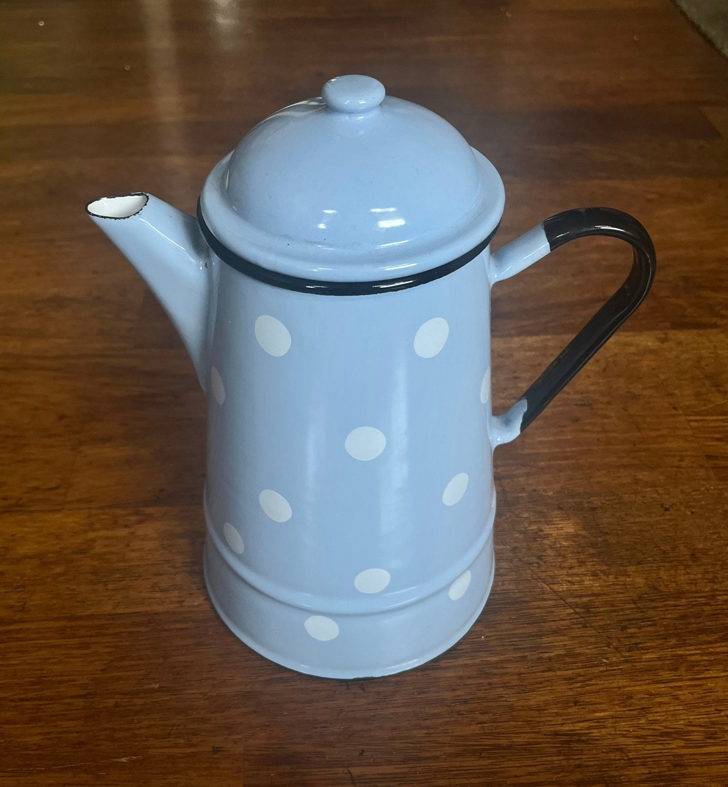 Kan/Theepot van de Emaillekeizer, Blauw, Nieuw, Ophalen of Verzenden, Landelijk
