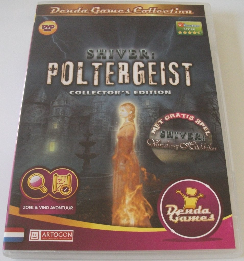 PC Game *** SHIVER *** Poltergeist & Vanishing Hitchhiker, Puzzel en Educatief, 1 speler, Ophalen of Verzenden, Zo goed als nieuw