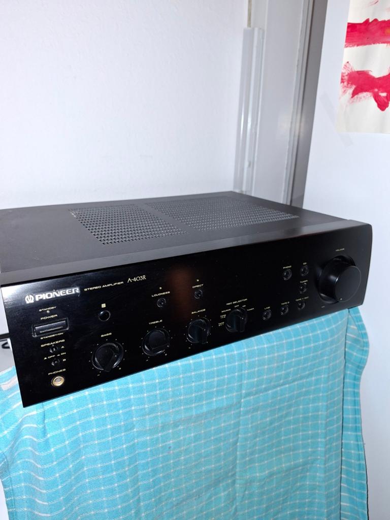 Pioneer A-403R Stereo Versterker - izgs, Ophalen of Verzenden, Zo goed als nieuw, 60 tot 120 watt, Pioneer