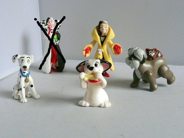 McDonalds 1995 # 101 Dalmatiers (4 stuks), Ophalen of Verzenden, Overige figuren, Zo goed als nieuw, Beeldje of Figuurtje