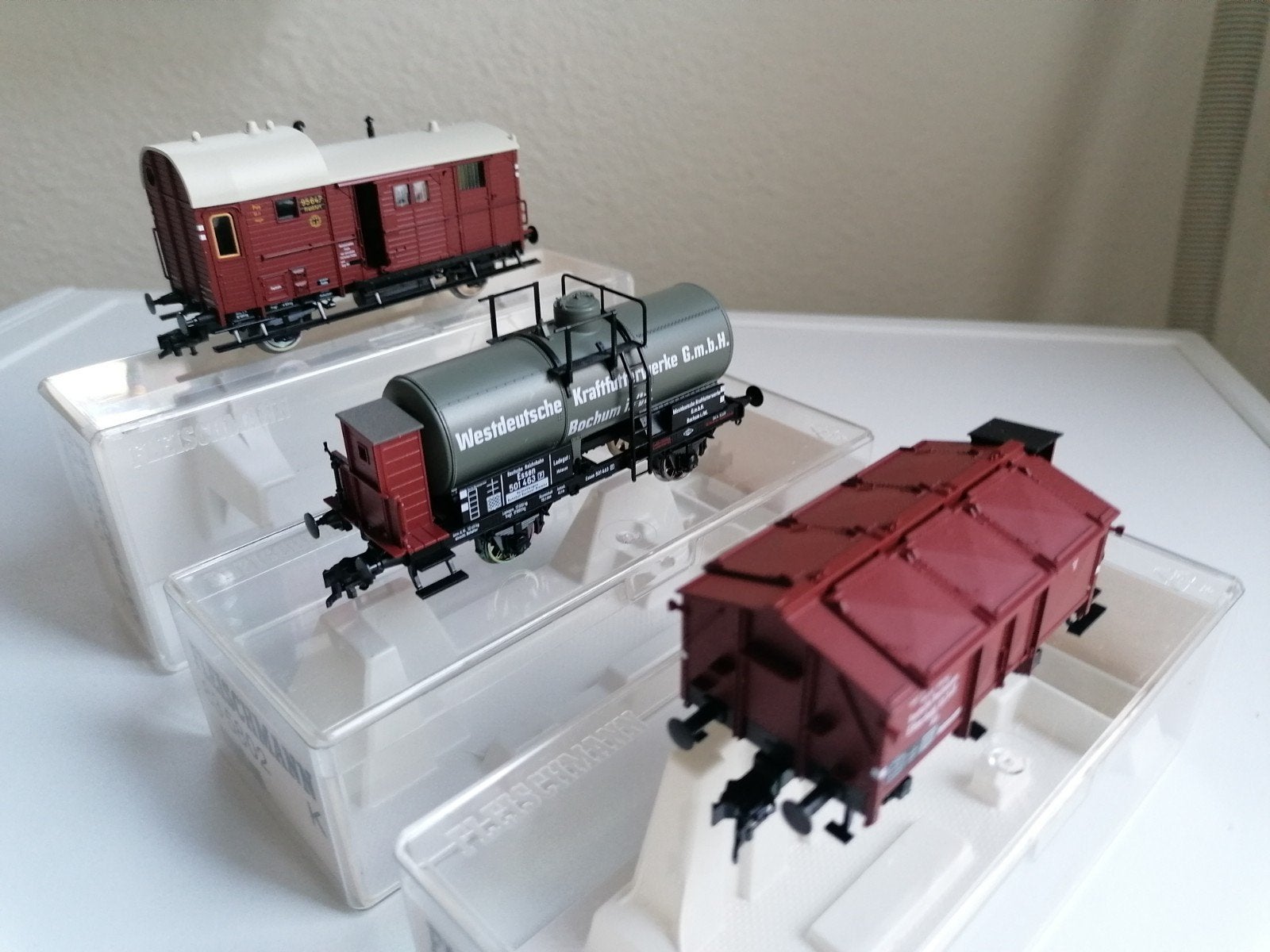 Fleischmann H0. 3x DRG goederenwagons. 83 5800, 5802 en 5804, Gelijkstroom, Fleischmann, Wagon, Ophalen of Verzenden
