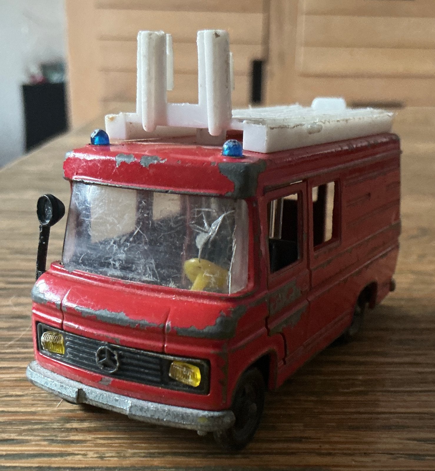 Oude Siku Mercedes L 406D Brandweerwagen bus, Ophalen, Gebruikt, Bus of Vrachtwagen