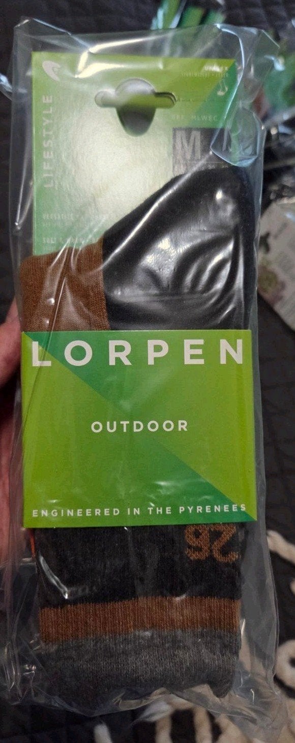 Lorpen Outdoor Sokken - Maat L & M - 72 stuks per doos, Ophalen of Verzenden, Nieuw, Sokken en Kniesokken