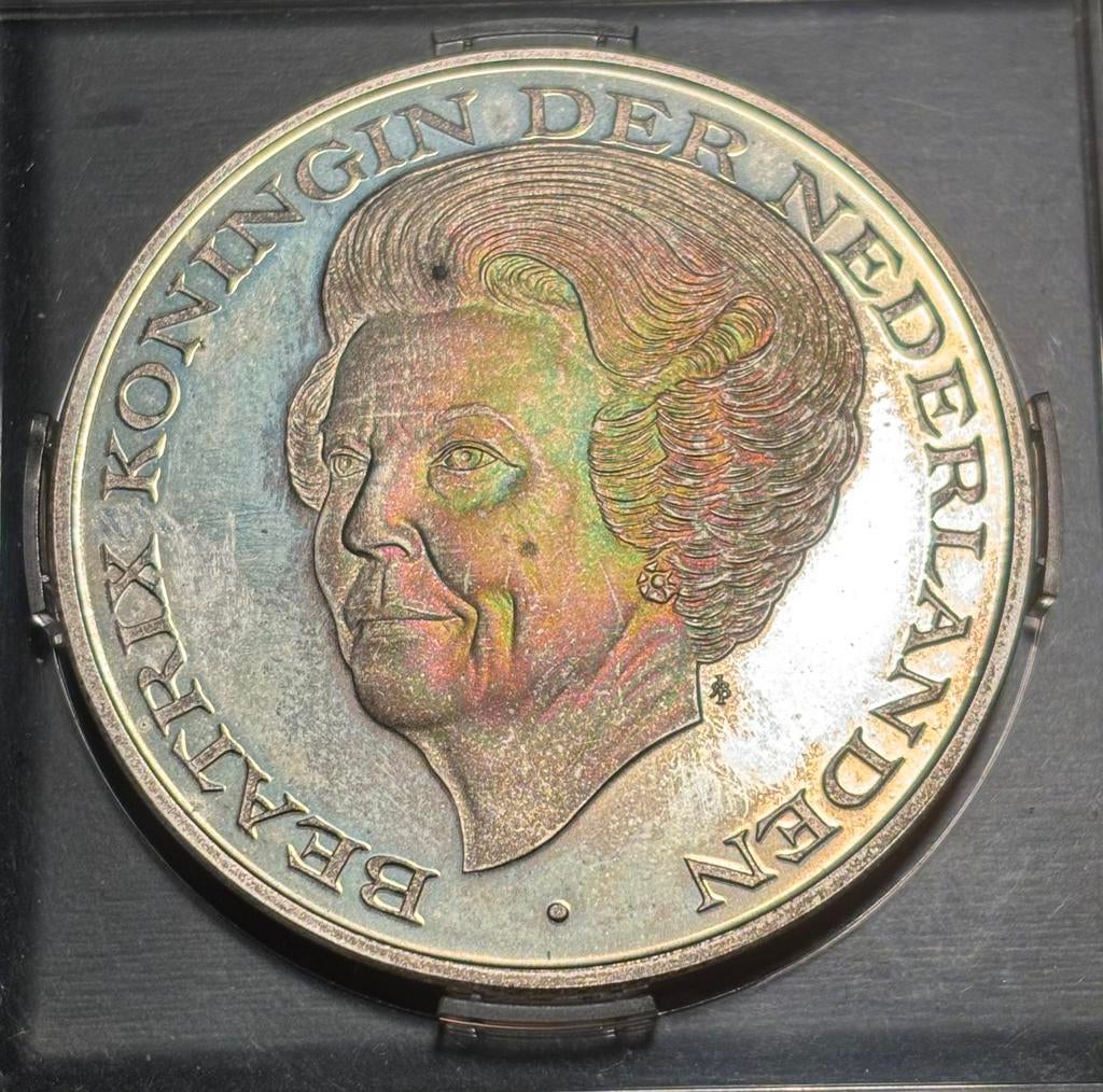 Beatrix zilveren penning, gratis verzending., Postzegels en Munten, Munten | Europa | Euromunten, Ophalen of Verzenden, Overige landen