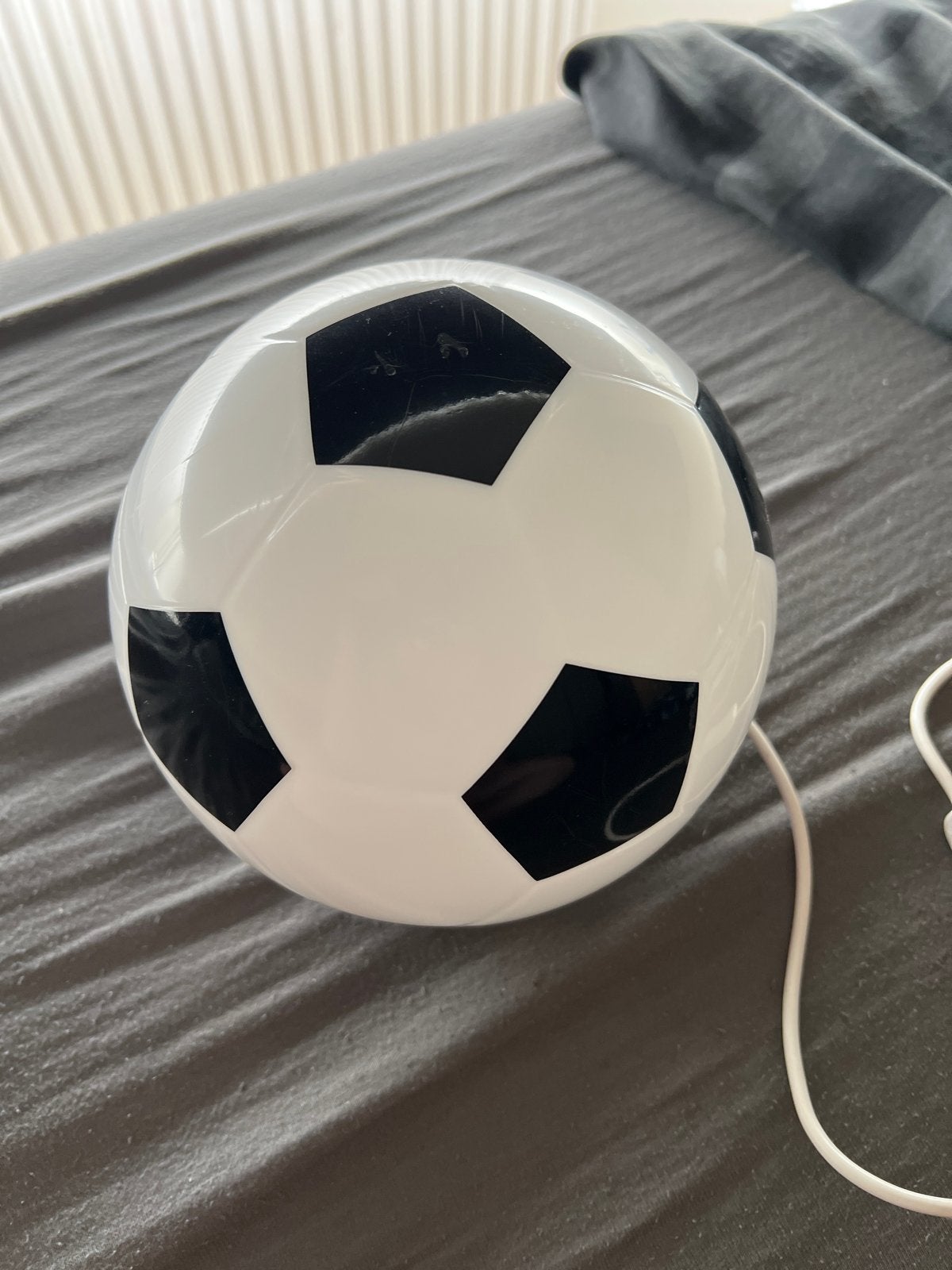 IKEA Angarna Voetbal Lamp - Kinderkamer Nachtlampje, Wit, Kunststof, Overige fittingen, IKEA