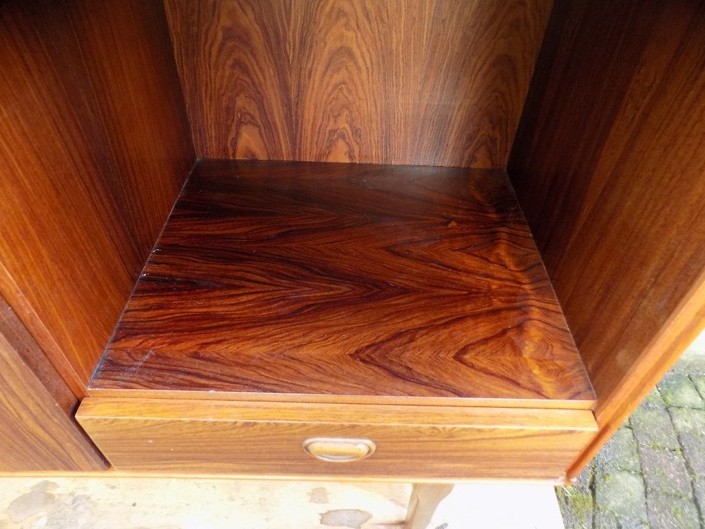 Vintage Wandmeubel rosewood Fristho sixties William Watting, Huis en Inrichting, Ophalen, Gebruikt, Hout