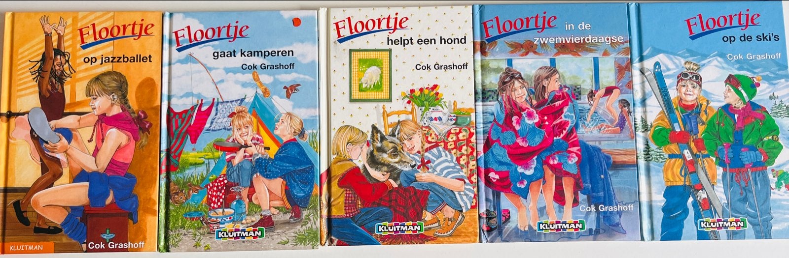 Floortje boekenreeks - 5 delen van Cok Grashoff, Boeken, Ophalen of Verzenden, Gelezen, Fictie algemeen