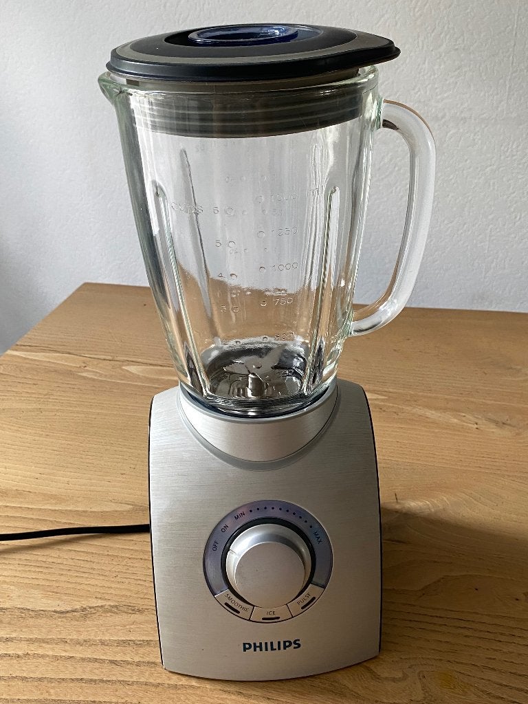 Philips aluminium collection blender HR 2094, Ophalen of Verzenden, Gebruikt, Blender