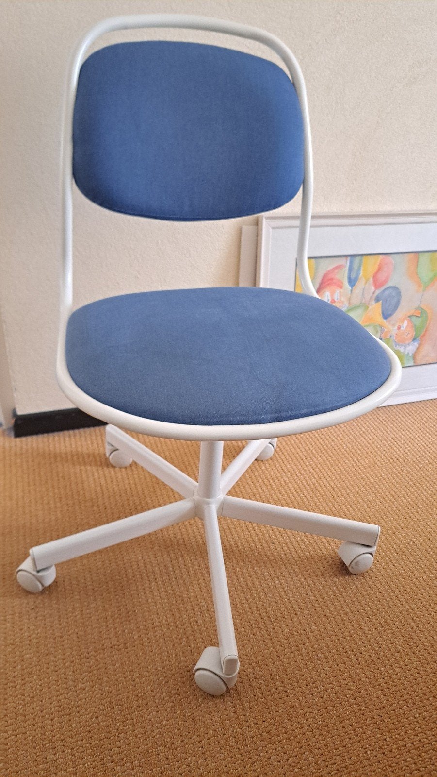 IKEA ÖRFJÄLL Bureaustoel - Blauw, Ophalen of Verzenden, Gebruikt, Blauw, Bureaustoel