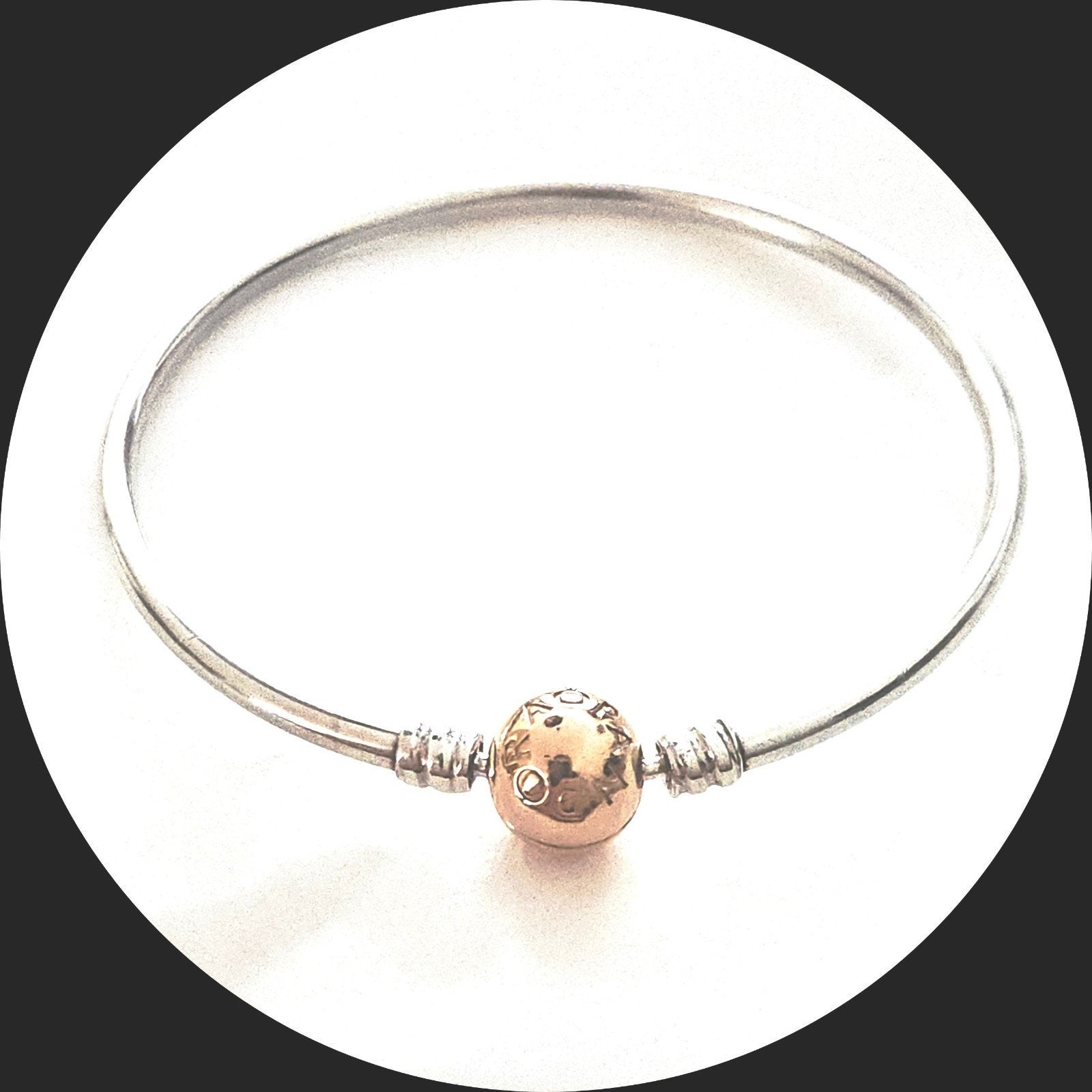 Pandora Armband Bangle 19 cm rose goud Bolsluiting 580713, Sieraden, Tassen en Uiterlijk, Armbanden, Ophalen of Verzenden, Zo goed als nieuw