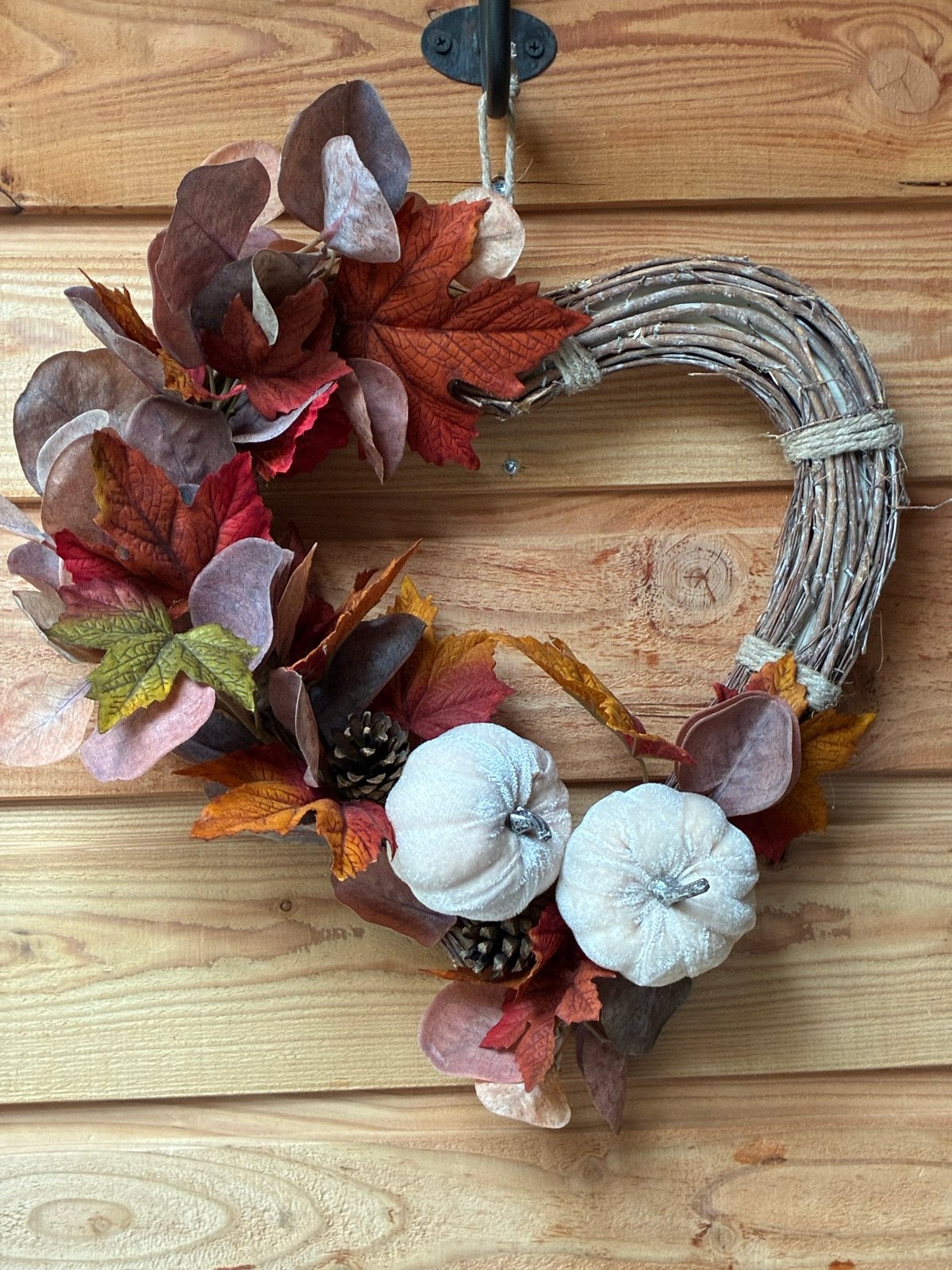 Herfstkrans met pompoenen en bladeren, Meerkleurig, Nieuw, Kunststof, Ophalen of Verzenden