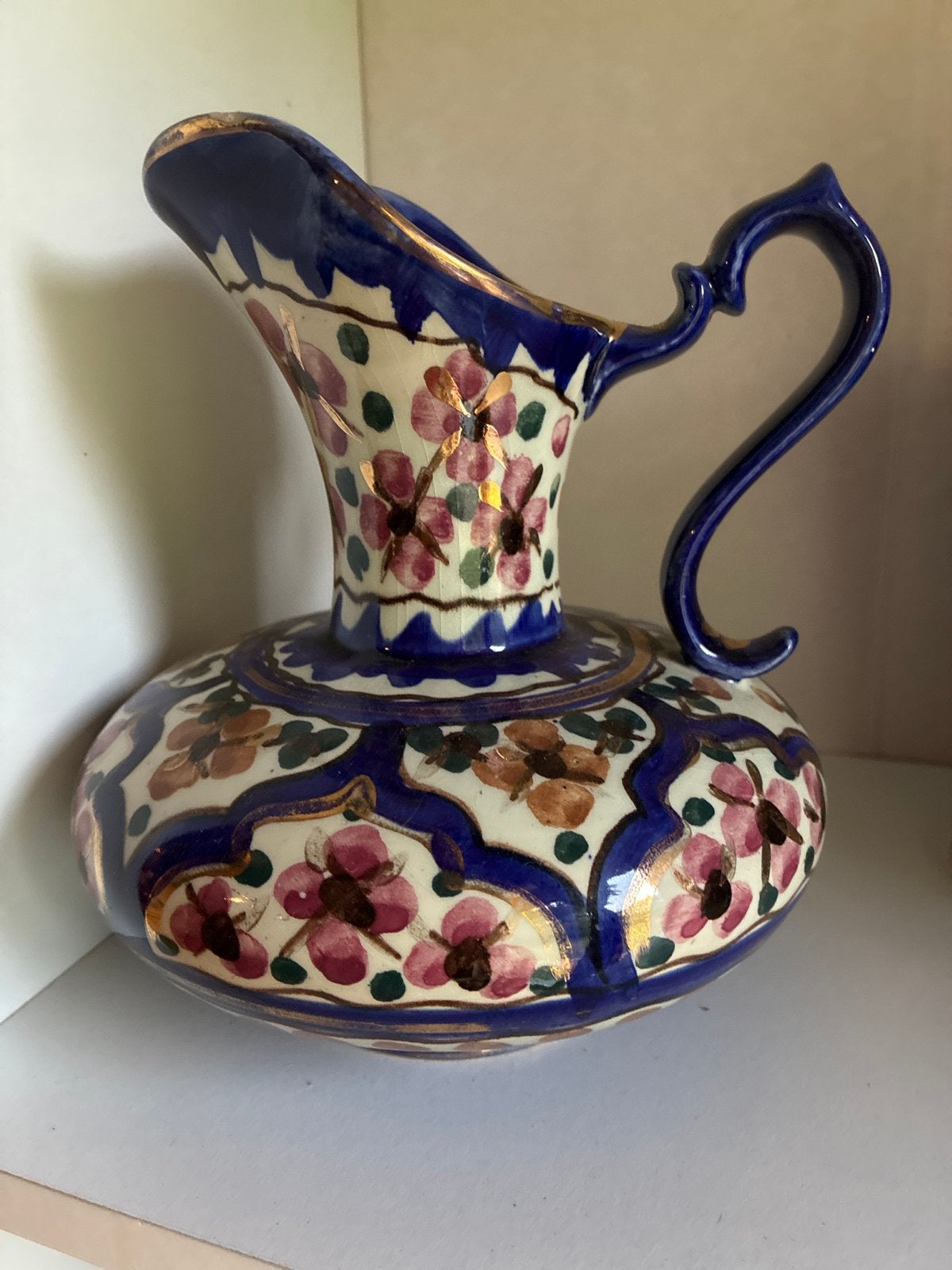 Vintage Majolika Holland aardewerk vaas en kan, Antiek en Kunst, Ophalen