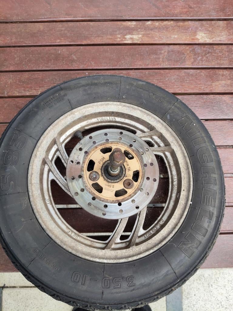 2x Scooterwiel  met remschijf, Ophalen of Verzenden, Gebruikt, Overige typen, Overige merken