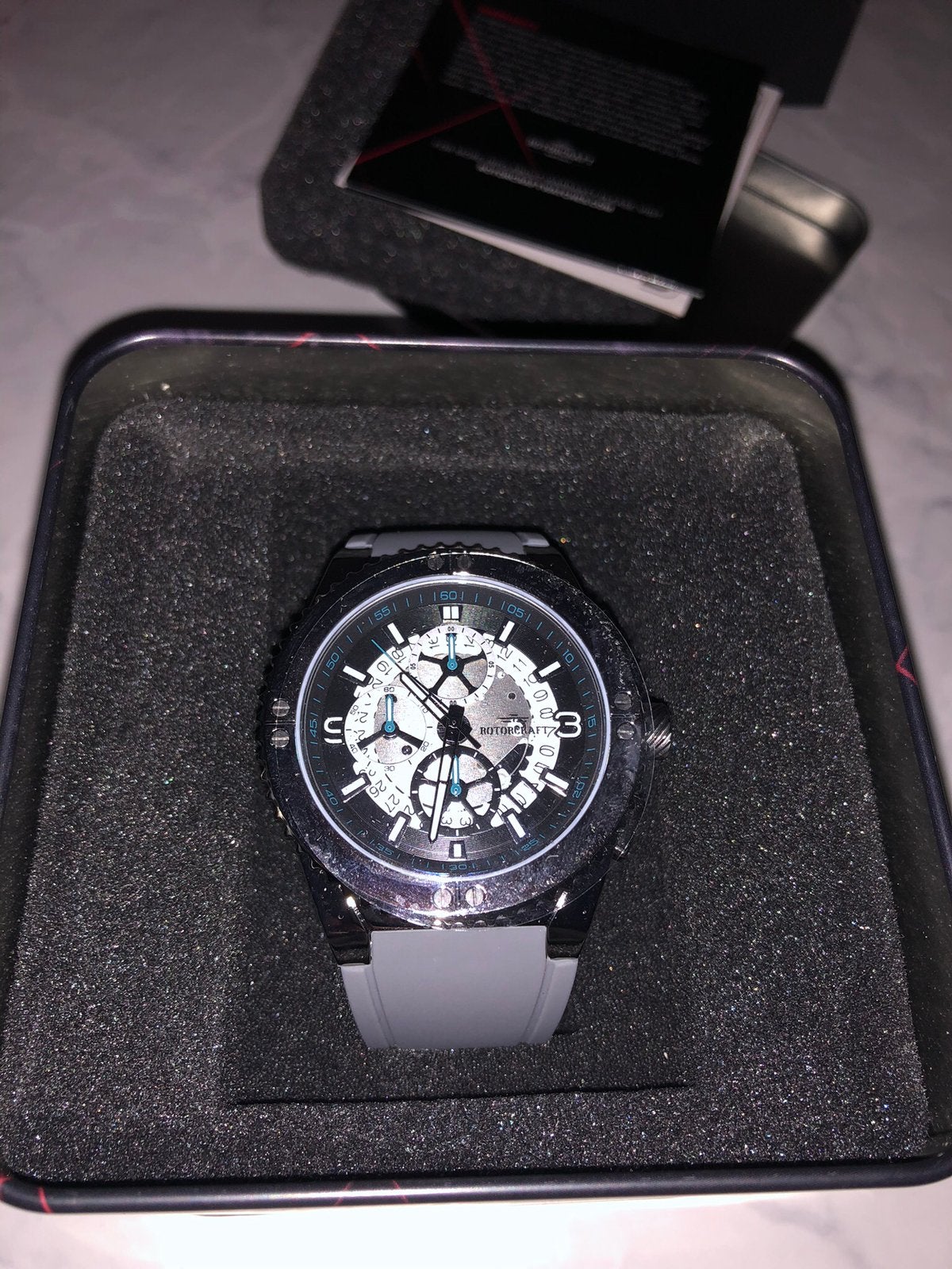 Rotorcraft scorpion horloge nieuw in doos, Ophalen, Zo goed als nieuw, Staal, Overige merken