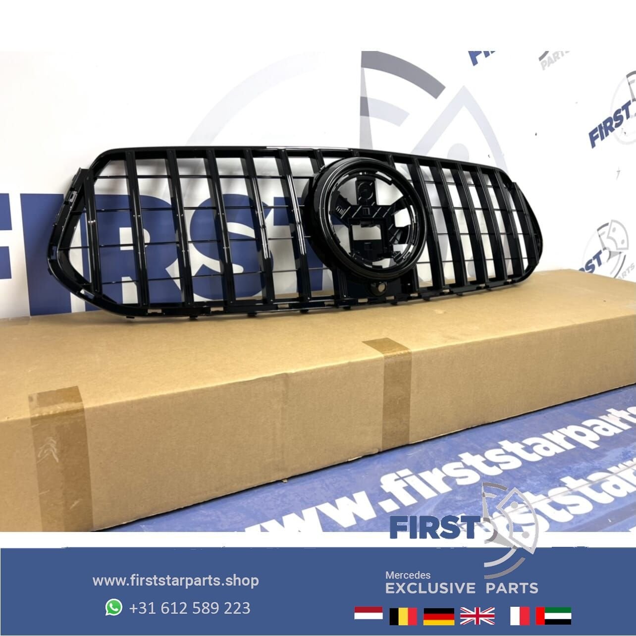 W167 C167 GLE 2021 GT AMG GRIL zwart/chroom PANAMERICANA STY, Gebruikt, -, Ophalen of Verzenden, -