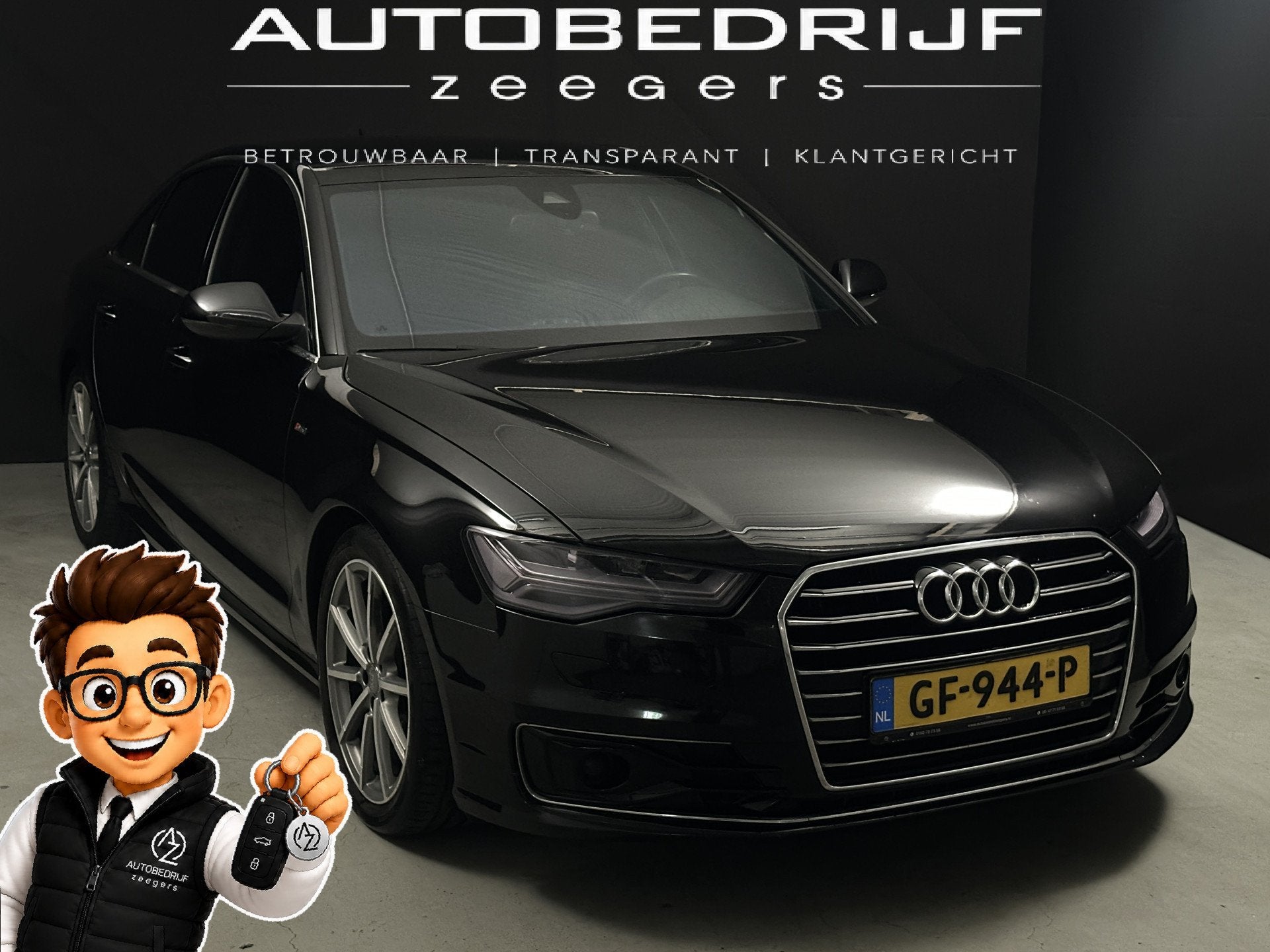 Audi A6 Limousine 1.8 TFSI ultra Premium Edition S-Line *AC*, Auto's, Audi, Gebruikt, Euro 6, Zwart, Bedrijf