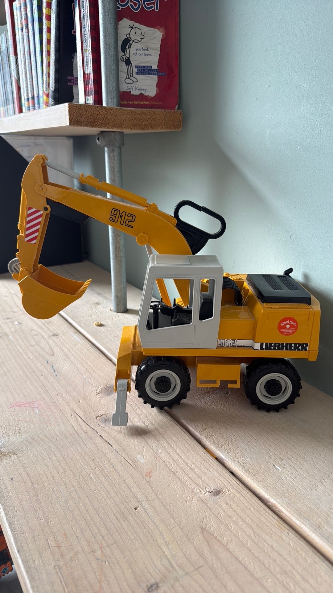 Bruder graafmachine, Ophalen, Gebruikt