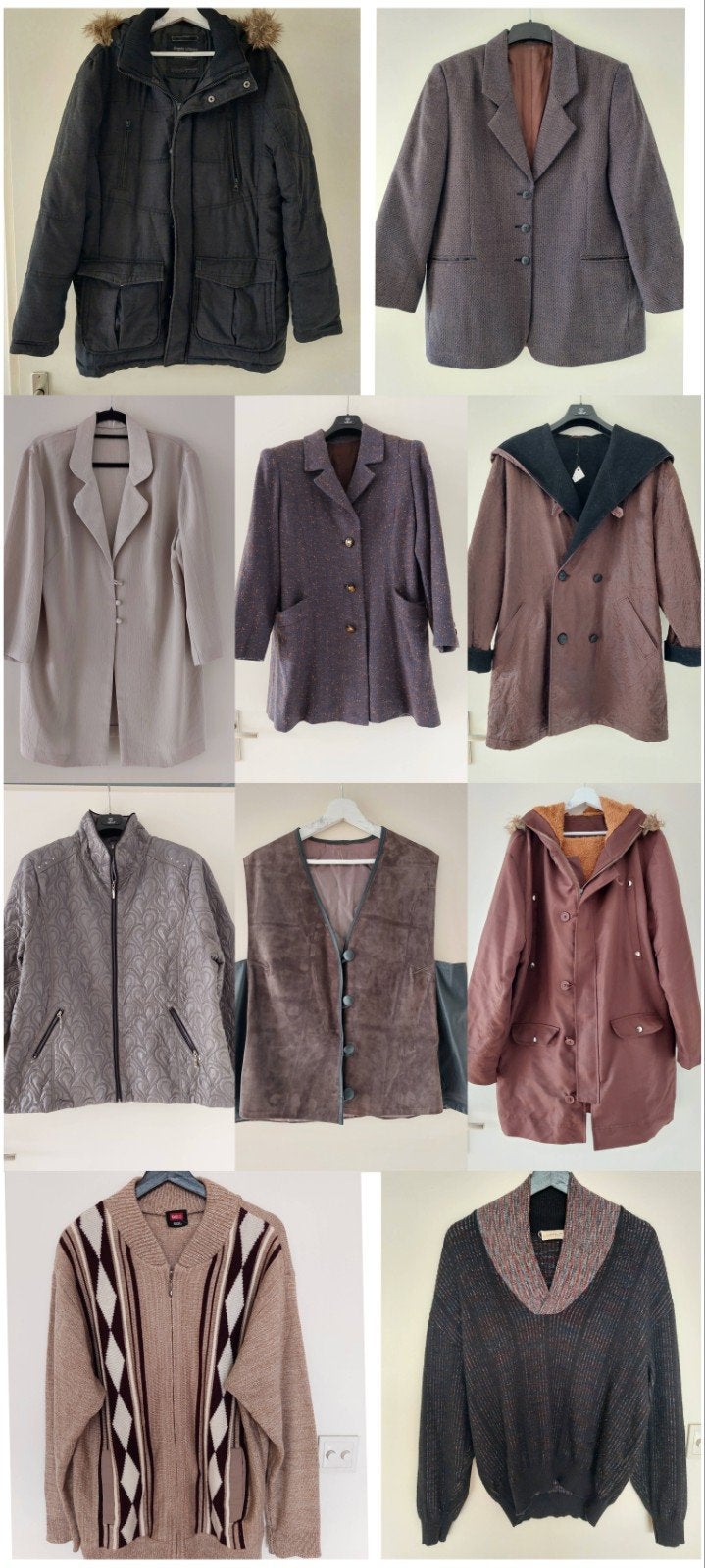 Grote partij kleding: 150 stuks Vintage dames & heren, incl., Ophalen, Zo goed als nieuw
