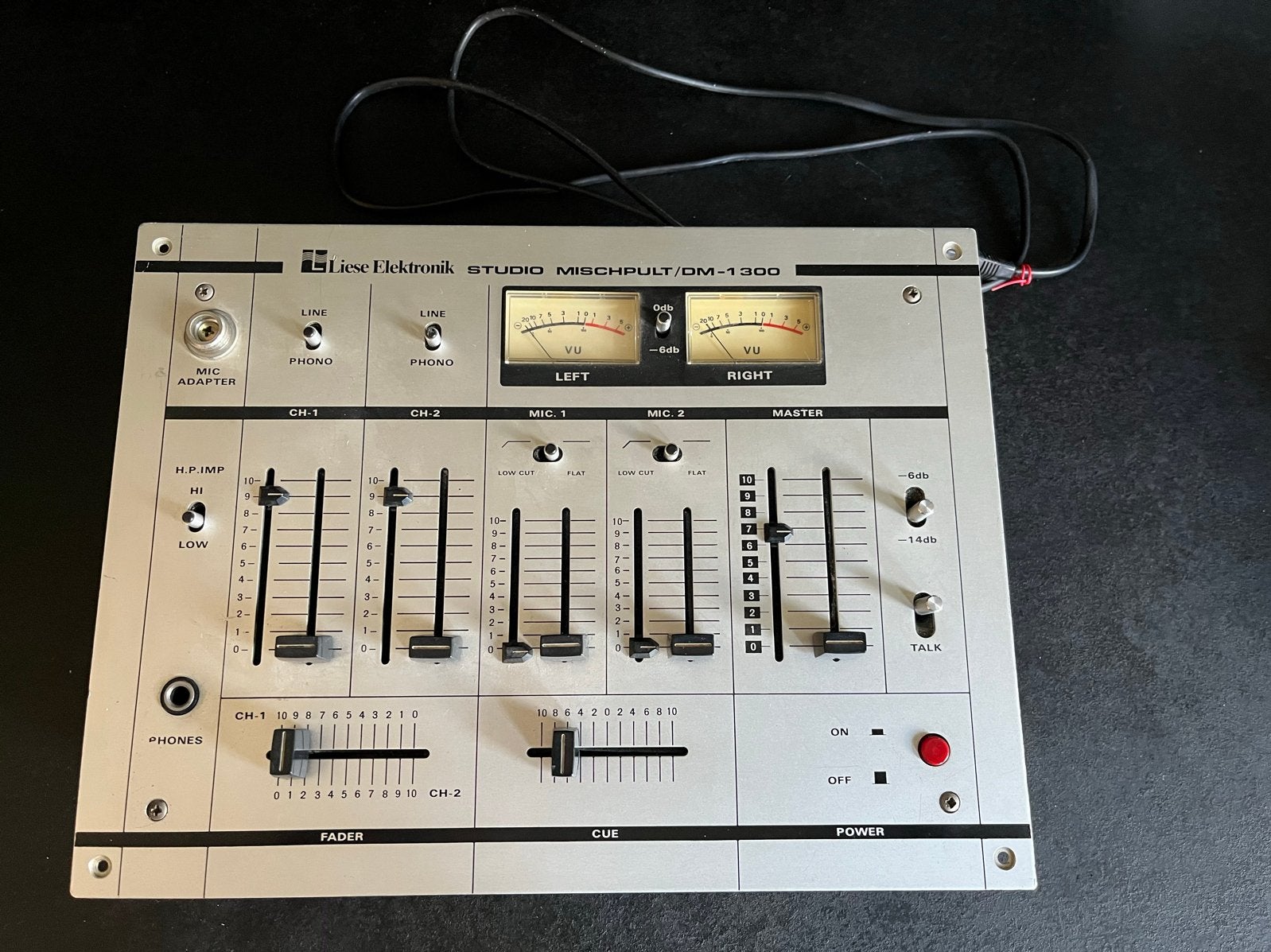 Liese Elektronik Studio DM-1300 Vintage Mixer Mengpaneel, Ophalen of Verzenden, Gebruikt, Dj-set, Overige merken