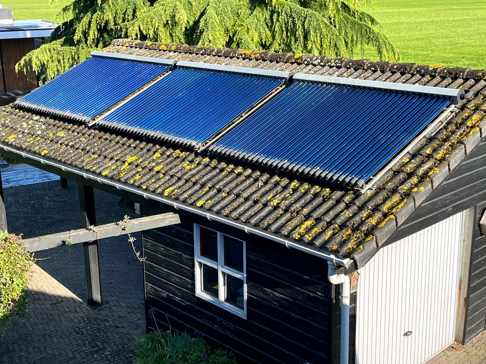 zonneboiler met Buffervat 750l en150l tapwater en heatpipes, Ophalen, Gebruikt, Compleet systeem