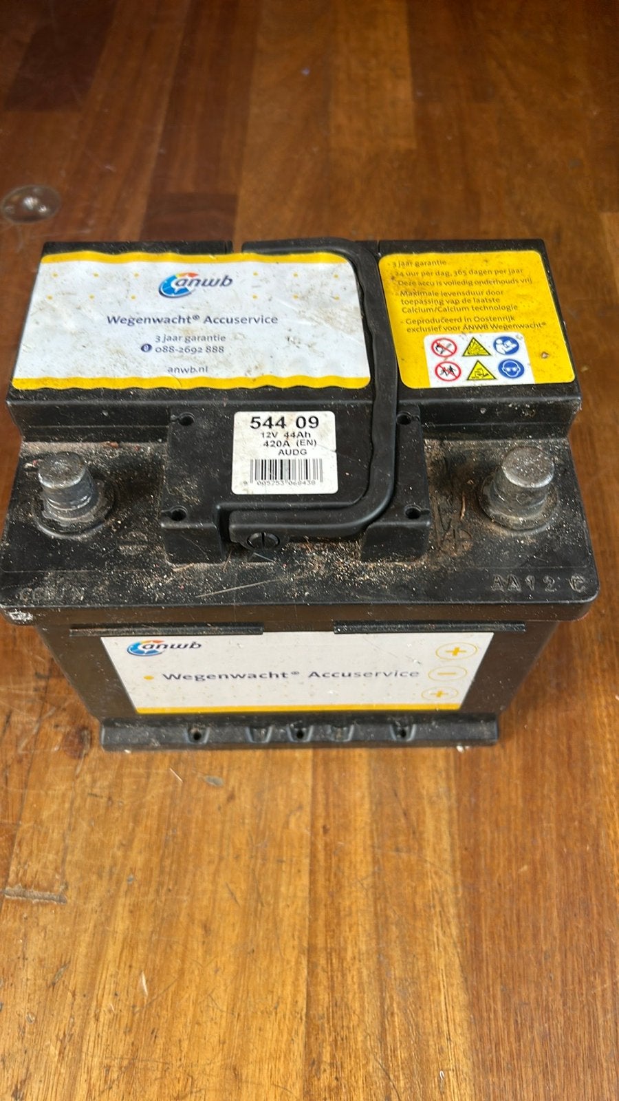 ANWB Wegenwacht Accu 12V 44Ah 420A (EN), Auto-onderdelen, Ophalen, Gebruikt, Universele onderdelen