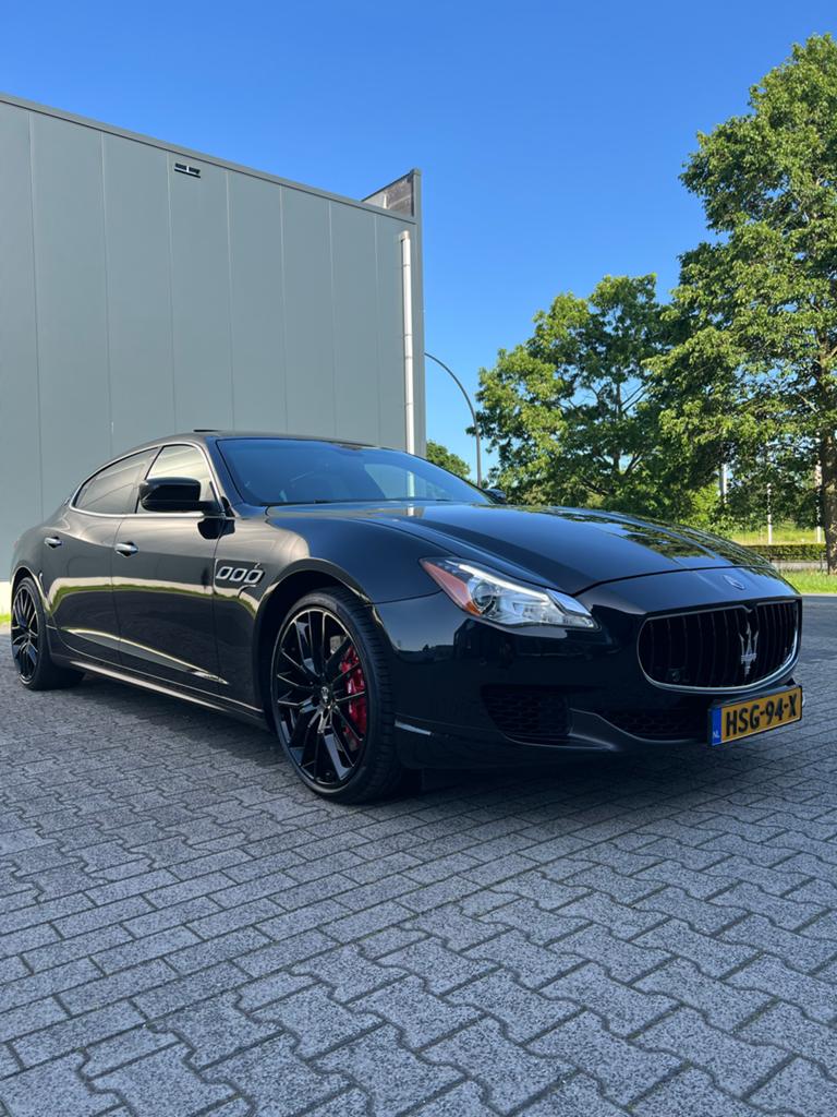 Maserati Quattroporte 3.8 V8 GTS 2014 Zwart, Auto's, Maserati, Automaat, Achterwielaandrijving, 8 cilinders, Zwart